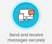 Send and receive messages securely